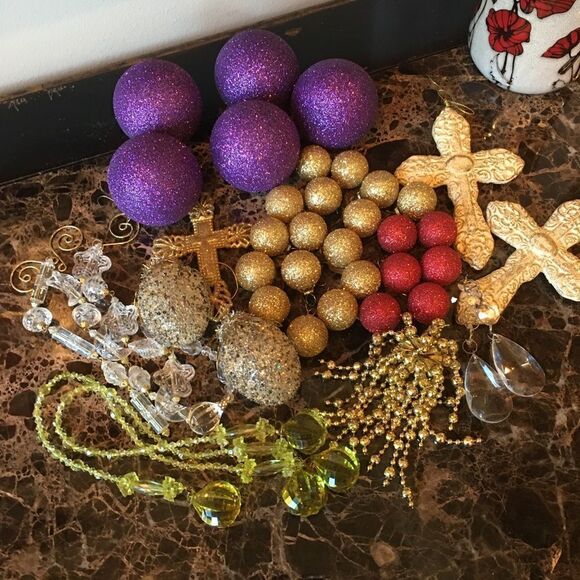 10 SMALL Crystal Clear Faceted Drops! - Picture 6 of 17